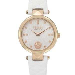Versace Versus Petite White Leather Watch